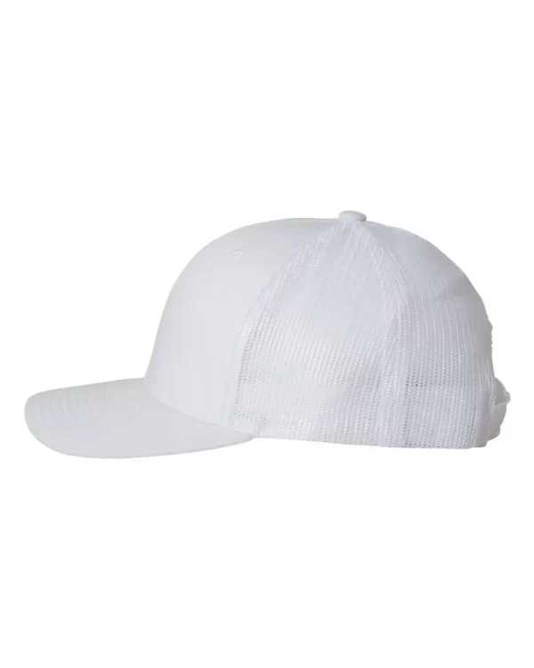 White hat side shot